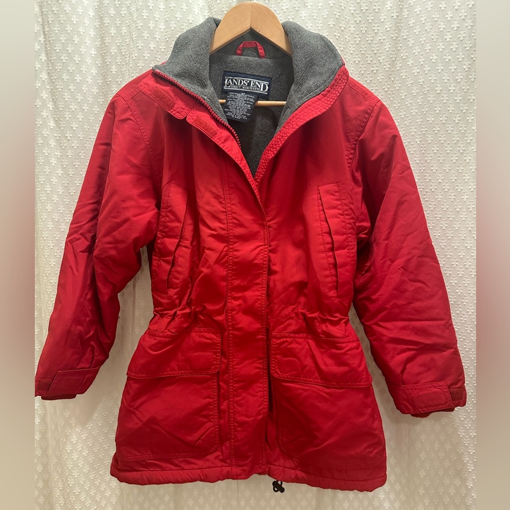 Vintage Lands End Women’s Fleece Lined Jacket